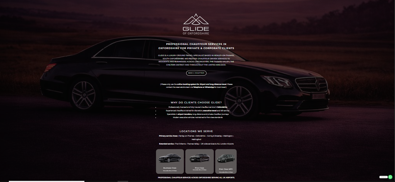 Booking_website Uk_small_businees chauffer_uk_service_web_development