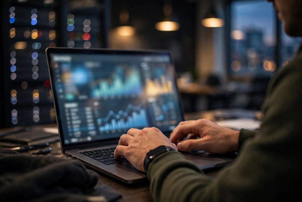 Developer optimizing a WordPress database on a laptop — optimize WordPress database guide