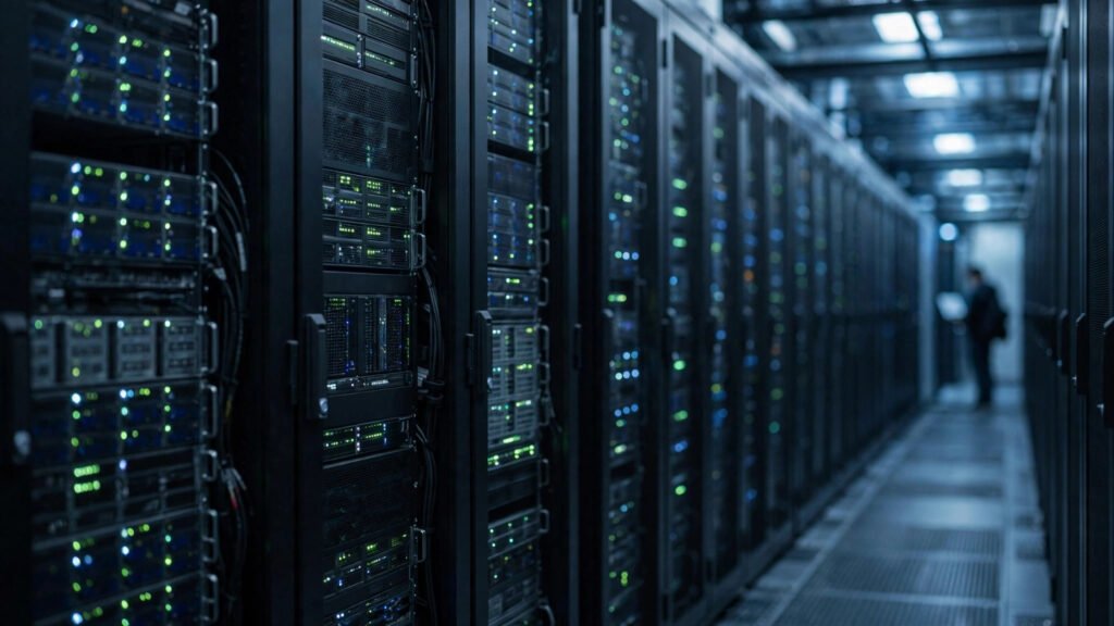 Server room representing how to migrate a WordPress site to a new host safely